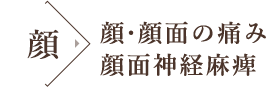 顔・顔面の痛み 顔面神経麻痺